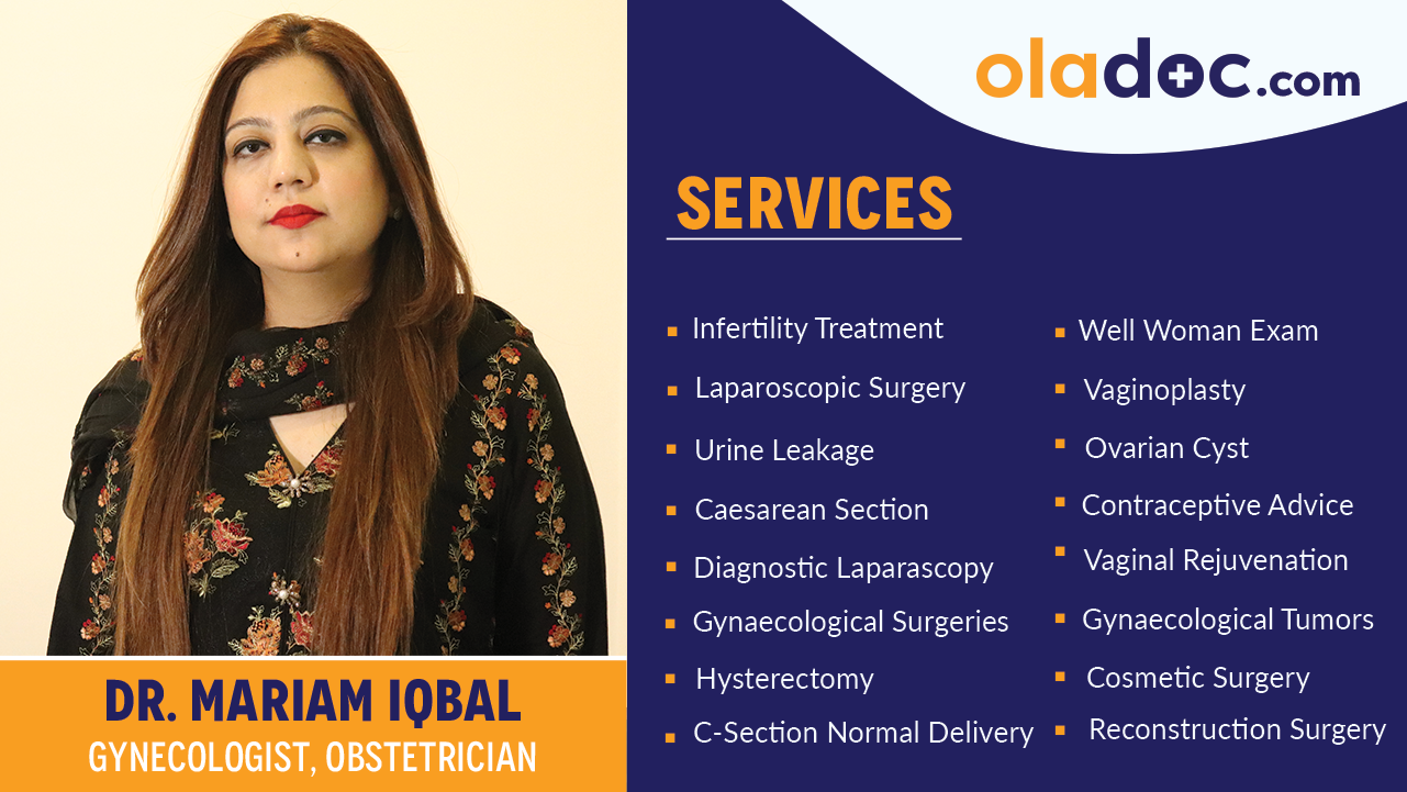 Services provided by Dr. Mariam Iqbal